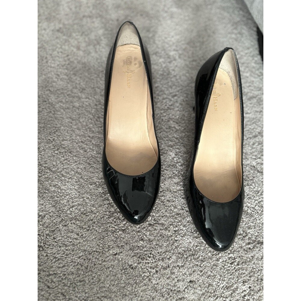 Cole Haan Grand OS Black Leather Pumps Womens Size 9.5 B